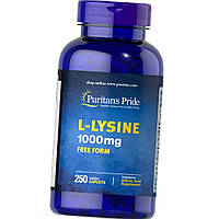 Лизин Puritan's Pride L-Lysine 1000 mg free form 250 кап