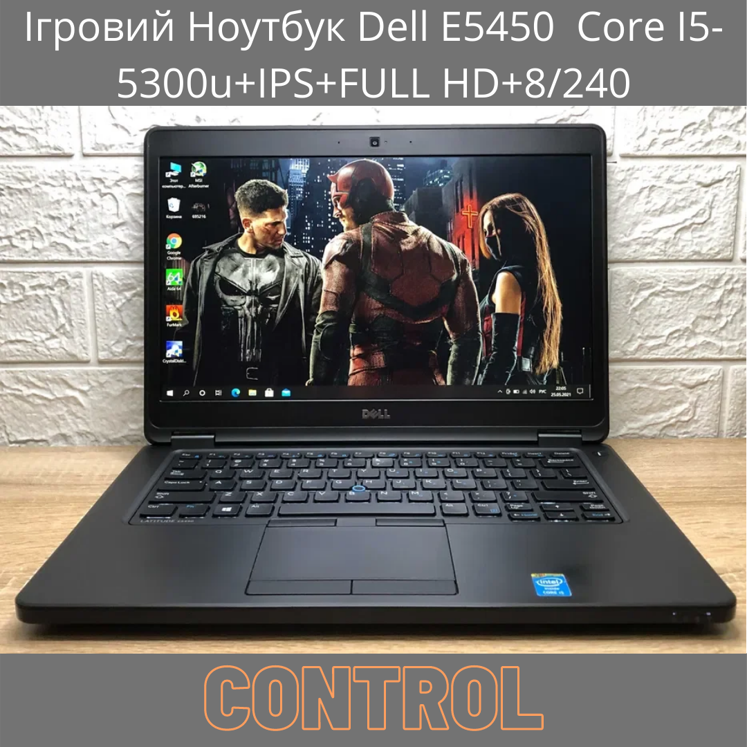 Ігровий Ноутбук Dell E5450 Core I5-5300u+IPS+FULL HD+8/240, фото 1
