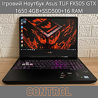 Игровой ноутбук Asus TUF FX505 GTX 1650 4GB+SSD500+16 RAM