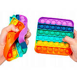 Дитяча сенсорна іграшка антистрес Pop it Поп Іт Квадрат, фото 3