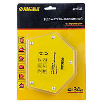 Магніт для зварювання трапеція 34кг 105×65×65×45мм (30,45,60,75,90,135°) SIGMA (4270361), фото 6