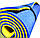 Туристичний килимок каремат в похід двошаровий 1800х600х8мм, синій/жовтий, фото 2