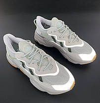 Чоловічі кросівки Adidas Ozweego. Рефлектив. Beige бежевий.. ТОП Репліка ААА класу., фото 2