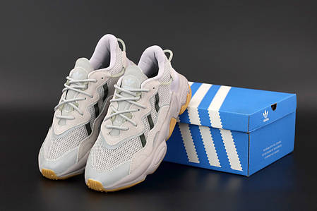 Чоловічі кросівки Adidas Ozweego. Рефлектив. Beige бежевий.. ТОП Репліка ААА класу., фото 2