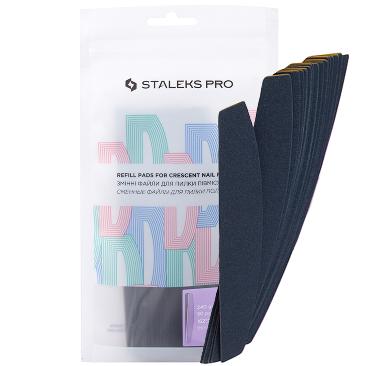 Змінний абразив для пиляння Staleks PRO Expert 42, 100 грід 50 шт. півколо