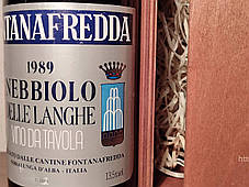 Вино 1989 року Nebbiolo Fontanafredda Італія, фото 3