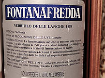 Вино 1989 року Nebbiolo Fontanafredda Італія, фото 2