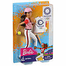 Лялька Барбі Олімпійські ігри Токіо Софтбол Barbie Olympic Games Tokyo 2020 GJL77, фото 6