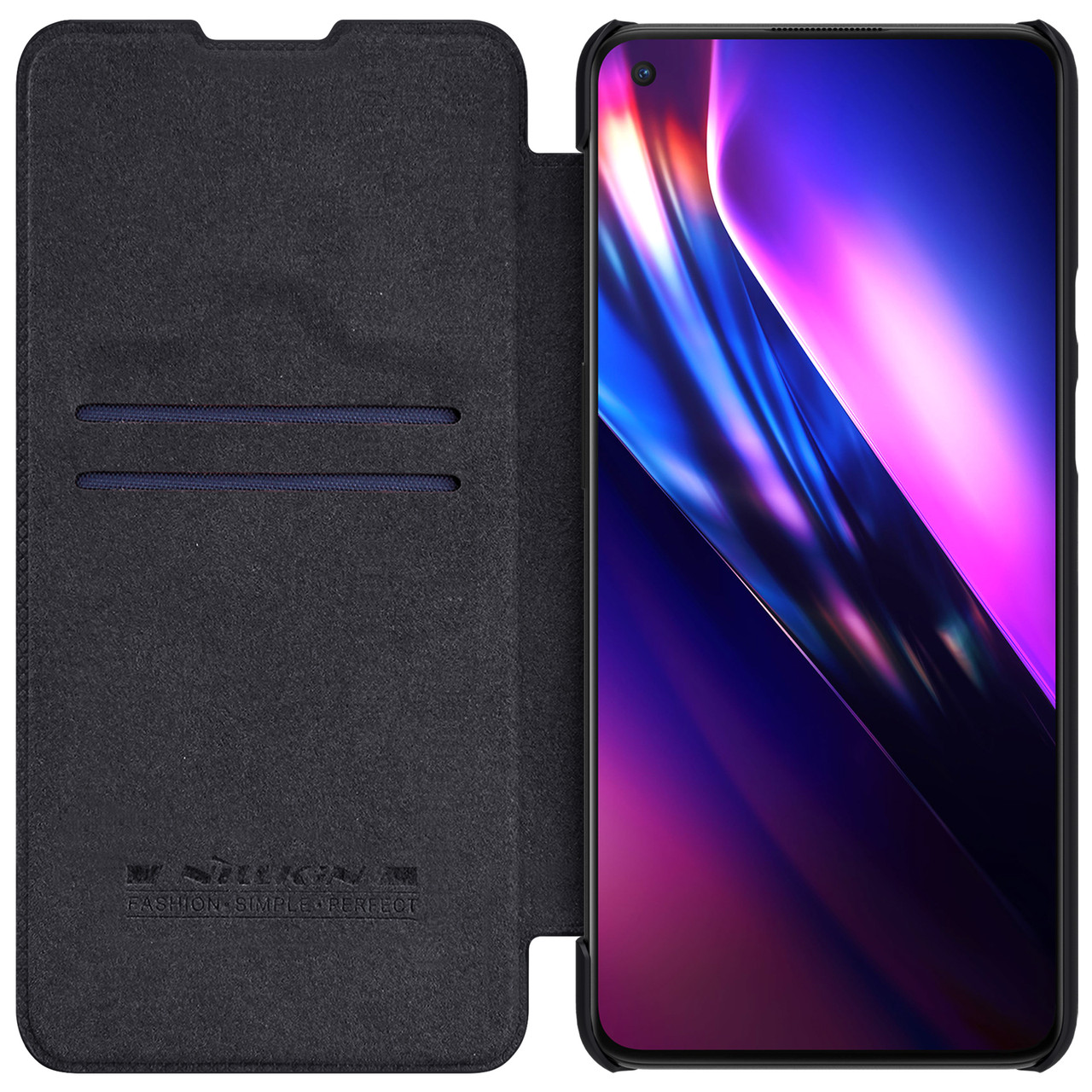 Захисний чохол-книжка Nillkin для OnePlus 9 (EU/NA) Qin leather case Black Чорний, фото 1