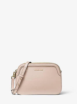 Жіноча сумка MICHAEL KORS HOUSTON LARGE CROSSGRAIN LEATHER CROSSBODY BAG ОРИГІНАЛ пудрова