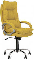 Компьютерное офисное кресло для руководителя Яппи Yappi Anyfix CHR-68 ткань Soro-40 горчичный Новый Стиль