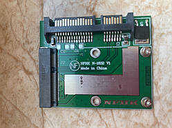 Адаптер msata to sata перехідник SATA III 2.5