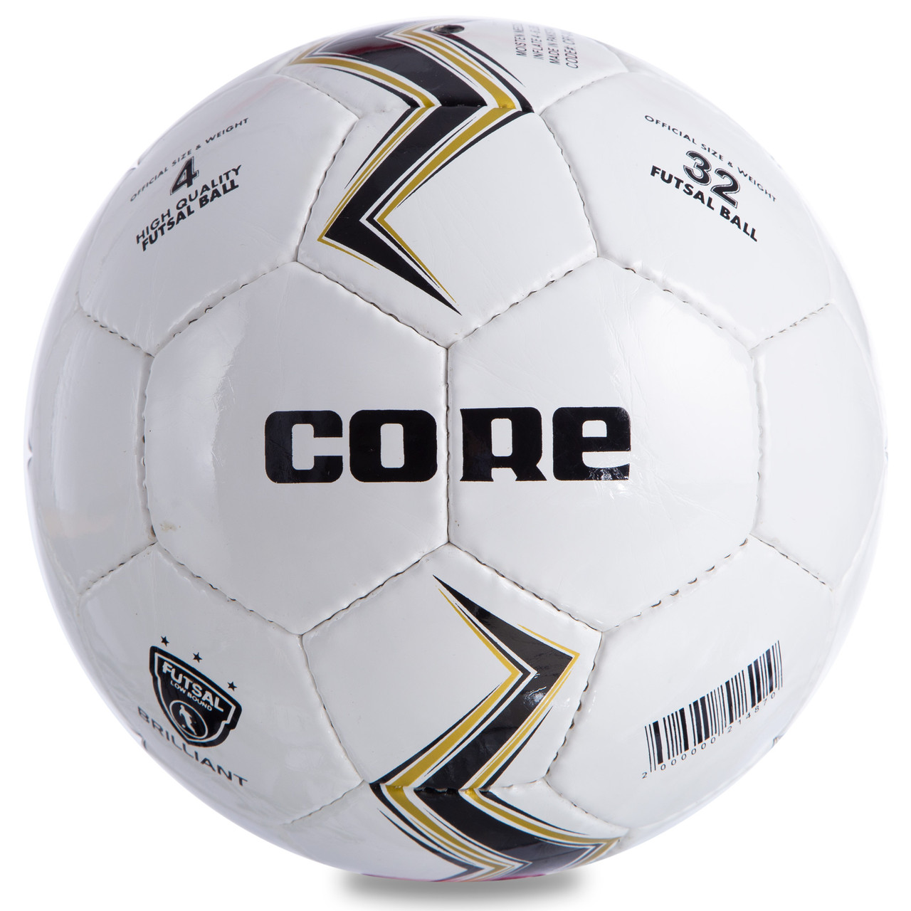 М'яч для футзалу №4 Shiny PU CORE BRILLIANT CRF-043