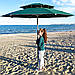 Пляжна міцна парасолька 2.3 м, повітряний клапан, чохол, трубка 32 мм, 8 спиць + БУР у подарунок!, фото 6