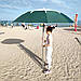 Пляжна парасолька 2,0 м із повітряним клапаном, чохол, щільна тканина + БУР у подарунок! Зелений, фото 2