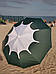 Пляжна парасолька 2,0 м із повітряним клапаном, чохол, щільна тканина + БУР у подарунок! Зелений, фото 4