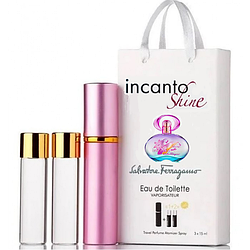 Парфум жіночий Salvatore Ferragamo Incanto Shine з феромонами 3х15 мл