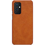 Захисний чохол-книжка Nillkin для OnePlus 9 (IN/CN) Qin leather case Brown Коричневий, фото 5