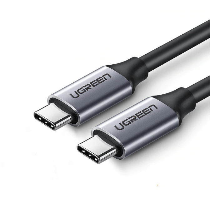 Кабель USB Type-C Type-C для швидкої передачі даних 5Гб/с шнур тайп-c тайп-c PD60W QC4.0 Ugreen 1м