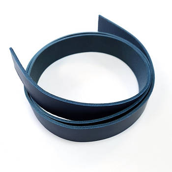 Смуга ремінна з вороту  30 мм Синій 3.0 мм