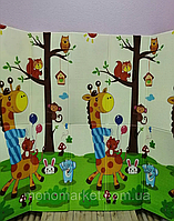 Дитячий складаний двобічний килимок для повзання 180*150 1 см завтовшки