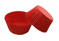 Тарталетки (капсулы) бумажные для кексов, капкейков 30*24 см Красные