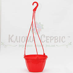 Підвісний горщик для квітів 2.5 л, червоний (Україна)