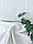 Жаккард бавовняний білий Листя і квадрати, фото 4