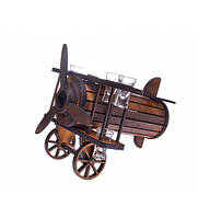 Набір для бара Літак із чарками 30х37х33 см 7 перед 148432 дерево