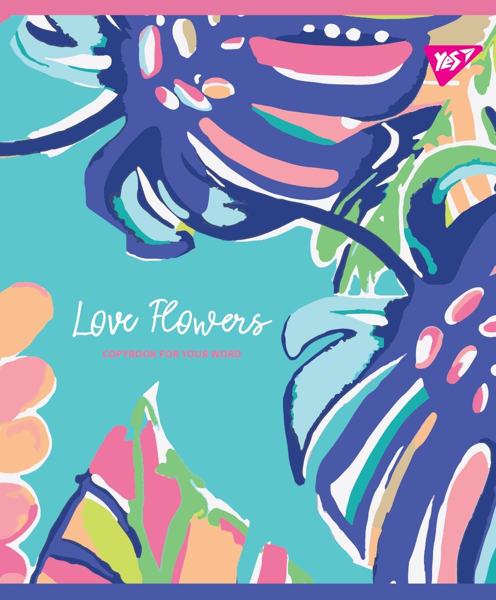 Набір шкільних зошитів  24 аркушів клітинка YES Beautiful 10 штук, фото 1