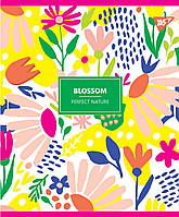 Набір шкільних зошитів  96 аркушів клітинка YES Blossom 5 штук
