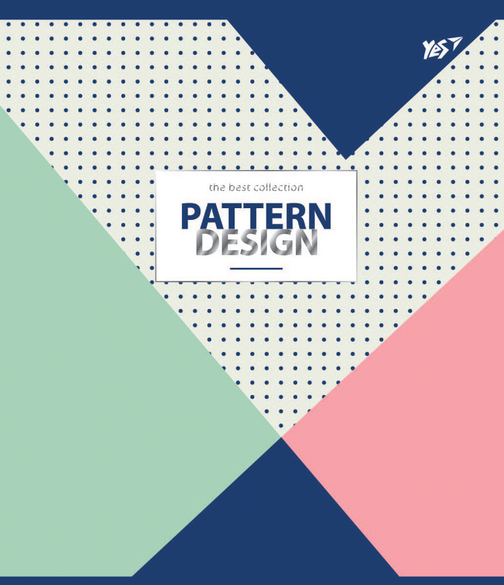 Зошит для записів А5/48 кл. YES "Geominimal" фольга срібло+УФ-виб., фото 1