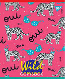Набір шкільних зошитів  48 аркушів лінія YES Wild Animals Neon 5 штук, фото 6
