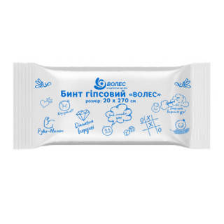 Бінт гіпсовий 10см х 2,7м ТМ Волес