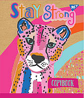 Набір шкільних зошитів 12 аркушів лінія YES Rainbow Animal Крафт 10 штук