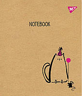 Набір шкільних зошитів 12 аркушів лінія YES Sketch Animal Крафт 10 штук