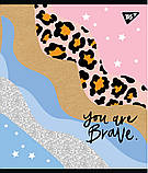 Набір шкільних зошитів 18 аркушів лінія YES Abstract Крафт 10 штук, фото 2