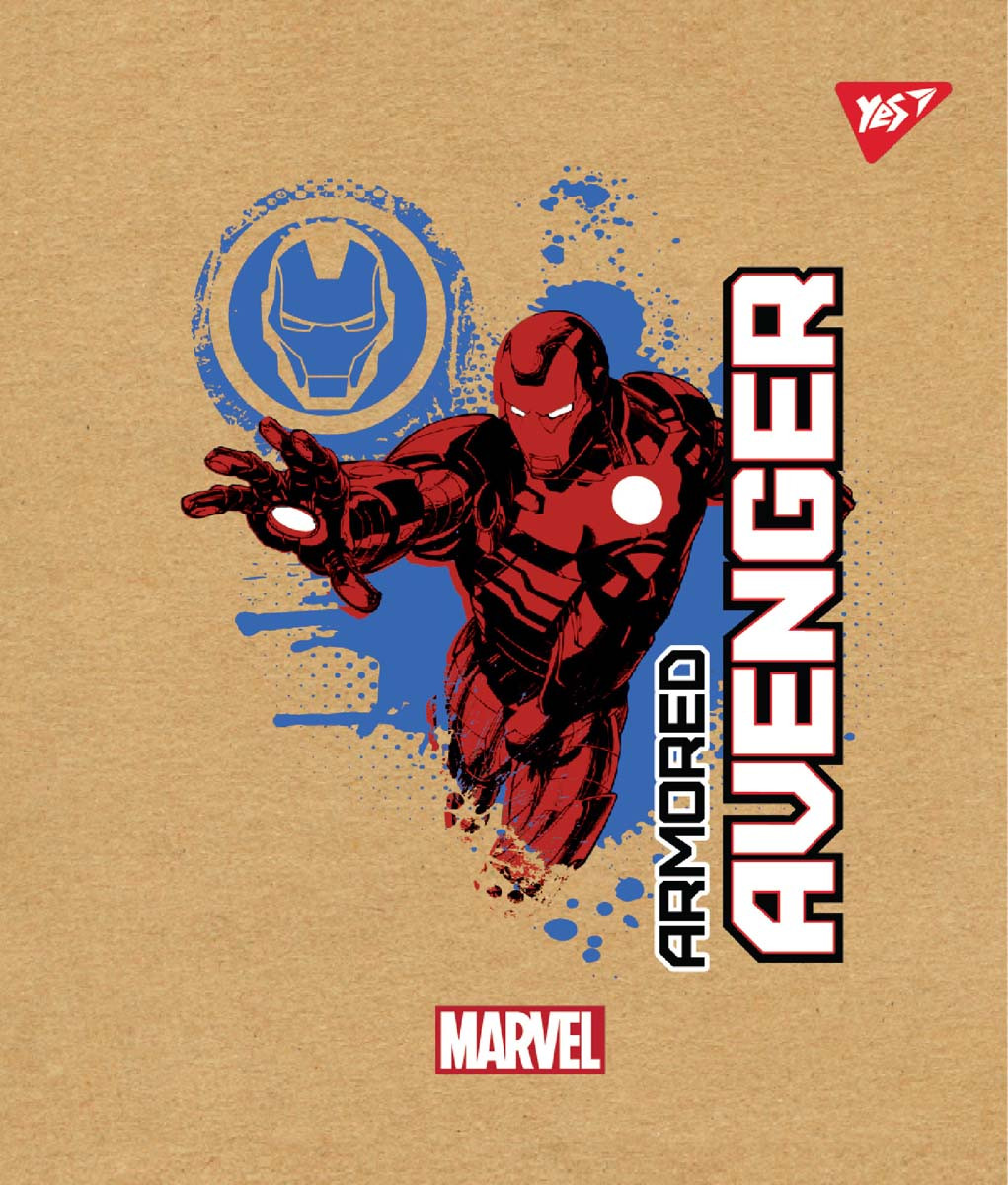 Зошит для записів А5/18 лін. YES "Avenger" крафт, белила