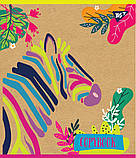 Набір шкільних зошитів  24 аркушів лінія YES Rainbow Animal Крафт 10 штук, фото 4