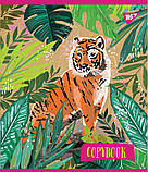 Набір шкільних зошитів  24 аркушів лінія YES Rainbow Animal Крафт 10 штук, фото 5
