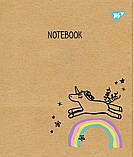 Зошит для записів А5/24 лін. YES "Sketch animal" крафт, белила, фото 4