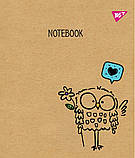 Зошит для записів А5/24 лін. YES "Sketch animal" крафт, белила, фото 5
