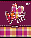 Зошит для записів А5/24 ліній. YES "Tartan fun" виб. гібрид.лак, фото 4