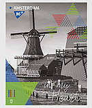 Зошит для записів А5/48 кл. YES "City of your heart" виб. гнучк.лак., фото 4