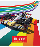 Набір шкільних зошитів 12 аркушів лінія YES Grand Prix 10 штук
