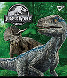 Набір шкільних зошитів  48 аркушів лінія YES Jurassic World 5 штук, фото 5