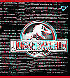 Набір шкільних зошитів  48 аркушів лінія YES Jurassic World Science Gone Wrong 5 штук, фото 3
