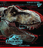 Набір шкільних зошитів  48 аркушів лінія YES Jurassic World Science Gone Wrong 5 штук, фото 4