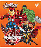 Набір шкільних зошитів 18 аркушів клітинка YES Marvel 10 штук, фото 3