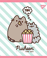 Зошит для записів А5/18 кл. YES "Pusheen. Sweet cat" УФ-виб.+глітер + софт-тач